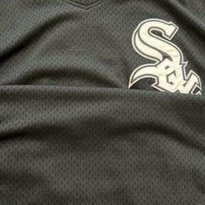 Black Sports Jersey with White Logo
